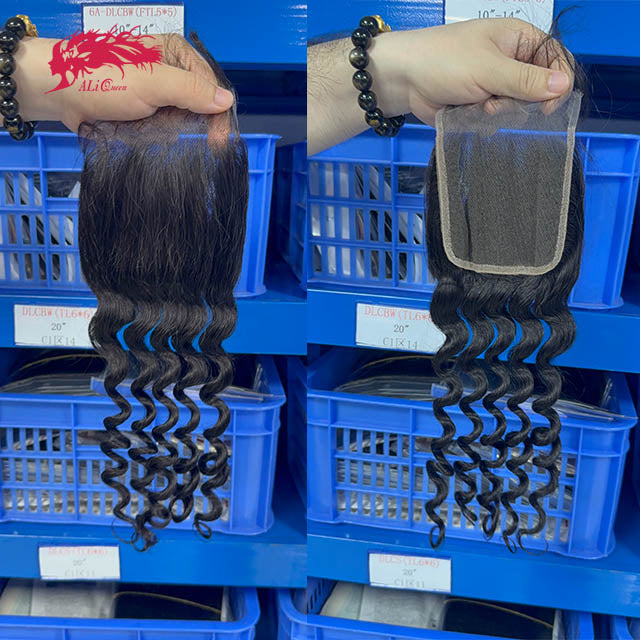 Ali Queen 4x4 HD Natural Wave Lace Closure Virgin Hair Natural Color