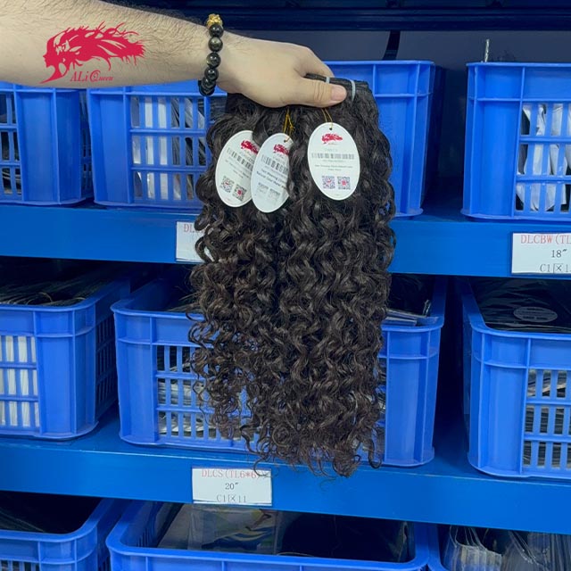 Ali Queen Water Wave Regular Raw Hair Natural Black One Bundle