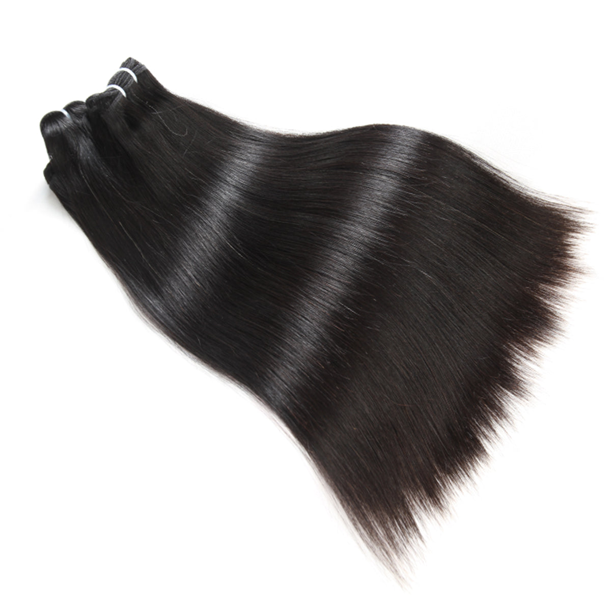 Ali Queen Straight Raw Double Drawn Mink Hair #1B Bundle 14-30 Inch