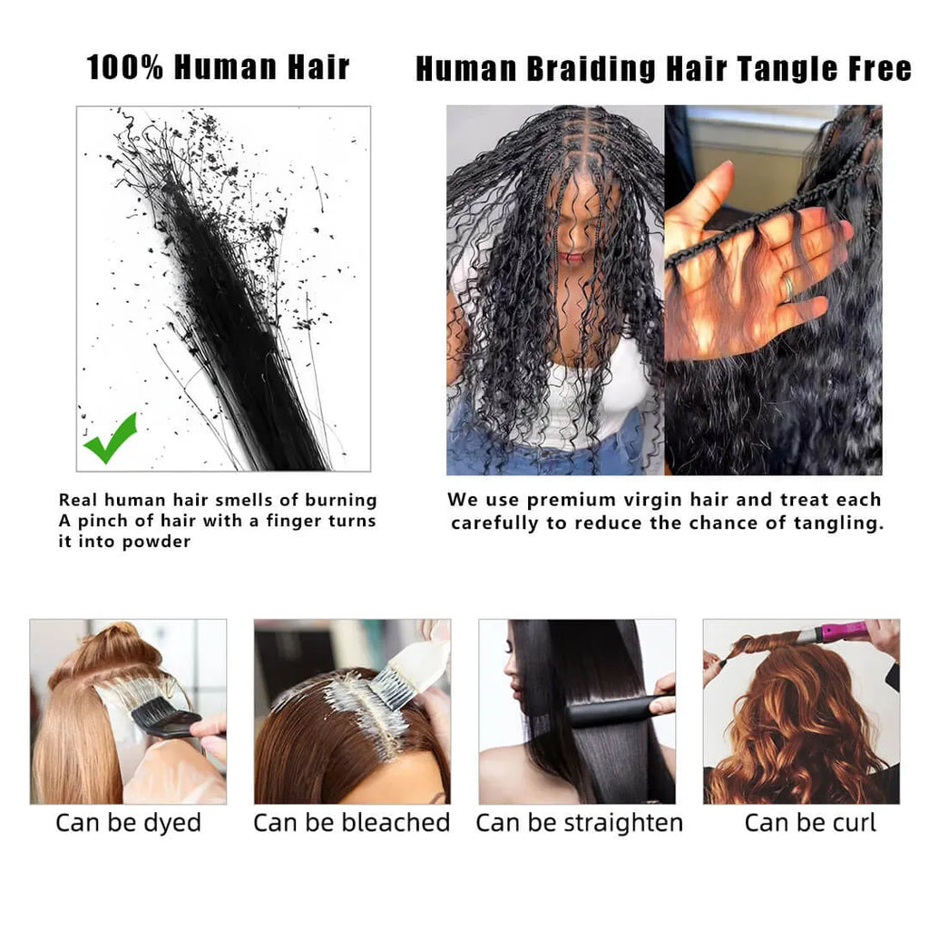 Ali Queen Loose Deep Wave Bulk Human Braiding Hair – Natural Color