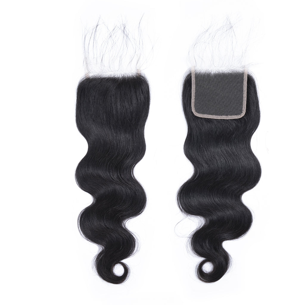 Ali Queen Body Wave Free Part Premium Raw Hair 4x4 HD Lace Closure