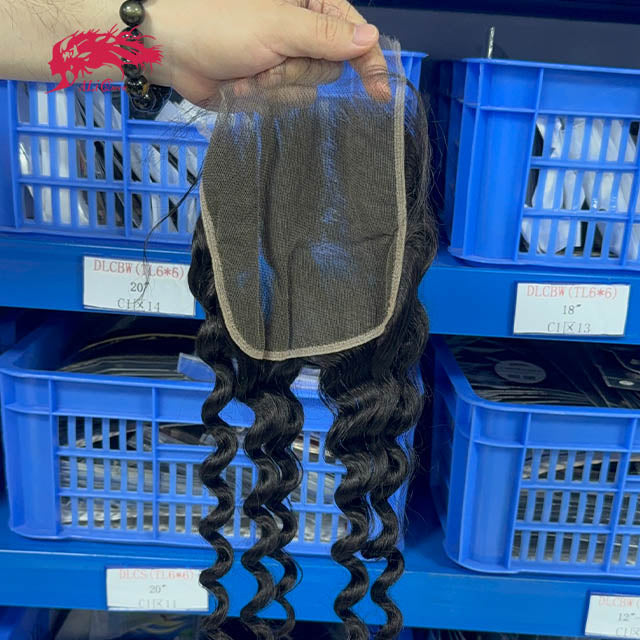 Ali Queen Natural Wave Virgin Hair 6x6 HD Large Lace Closure