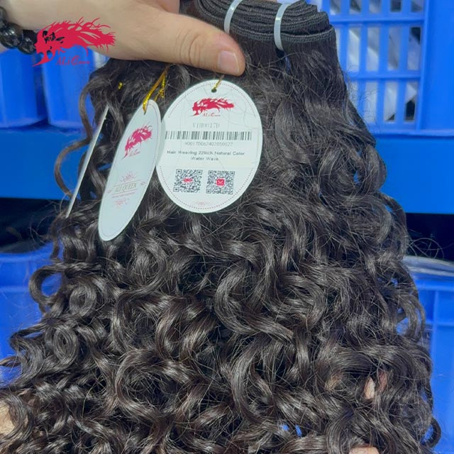 Ali Queen Water Wave Regular Raw Hair Natural Black One Bundle