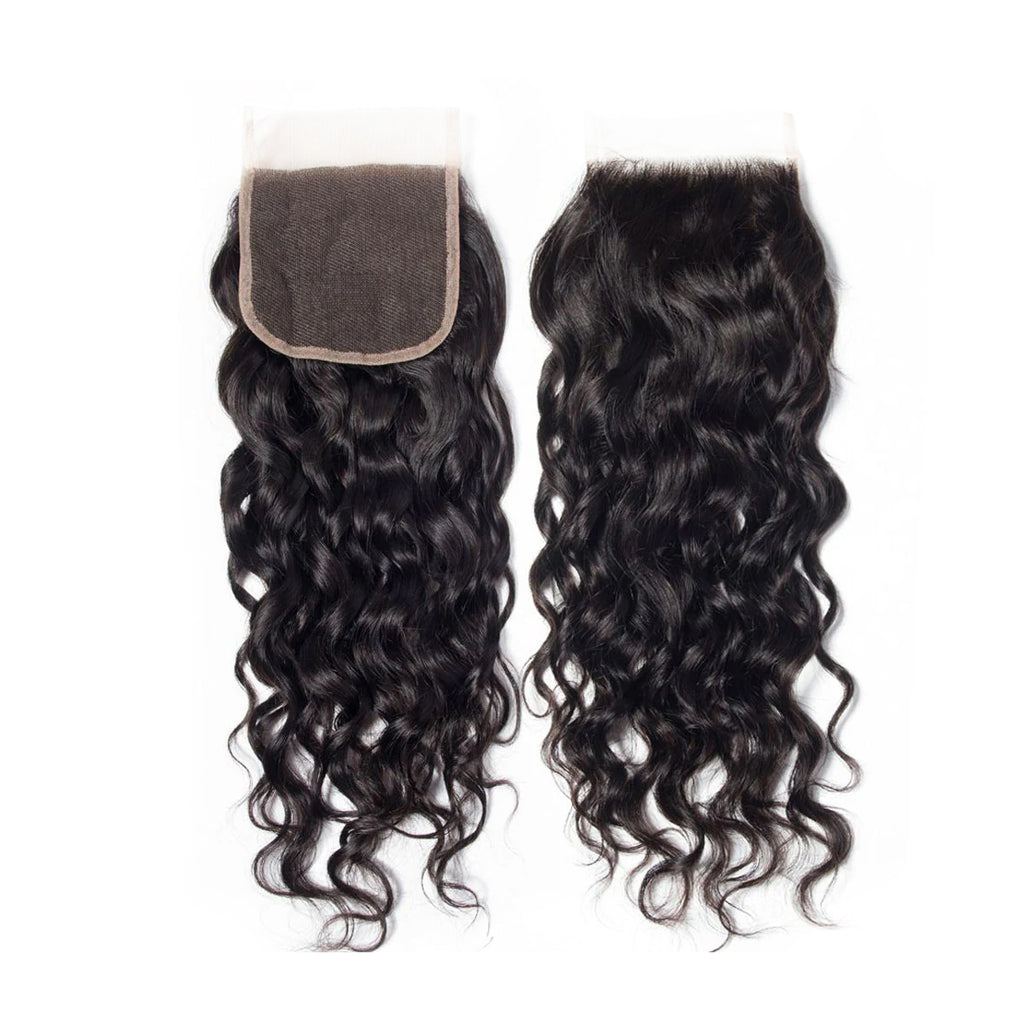 Ali Queen Water Wave Virgin Hair 5x5 HD Real Lace Closure