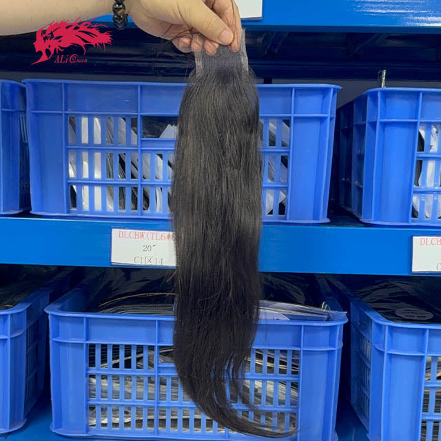 Ali Queen Virgin Straight Hair 2x6 HD Lace Closure Free Part