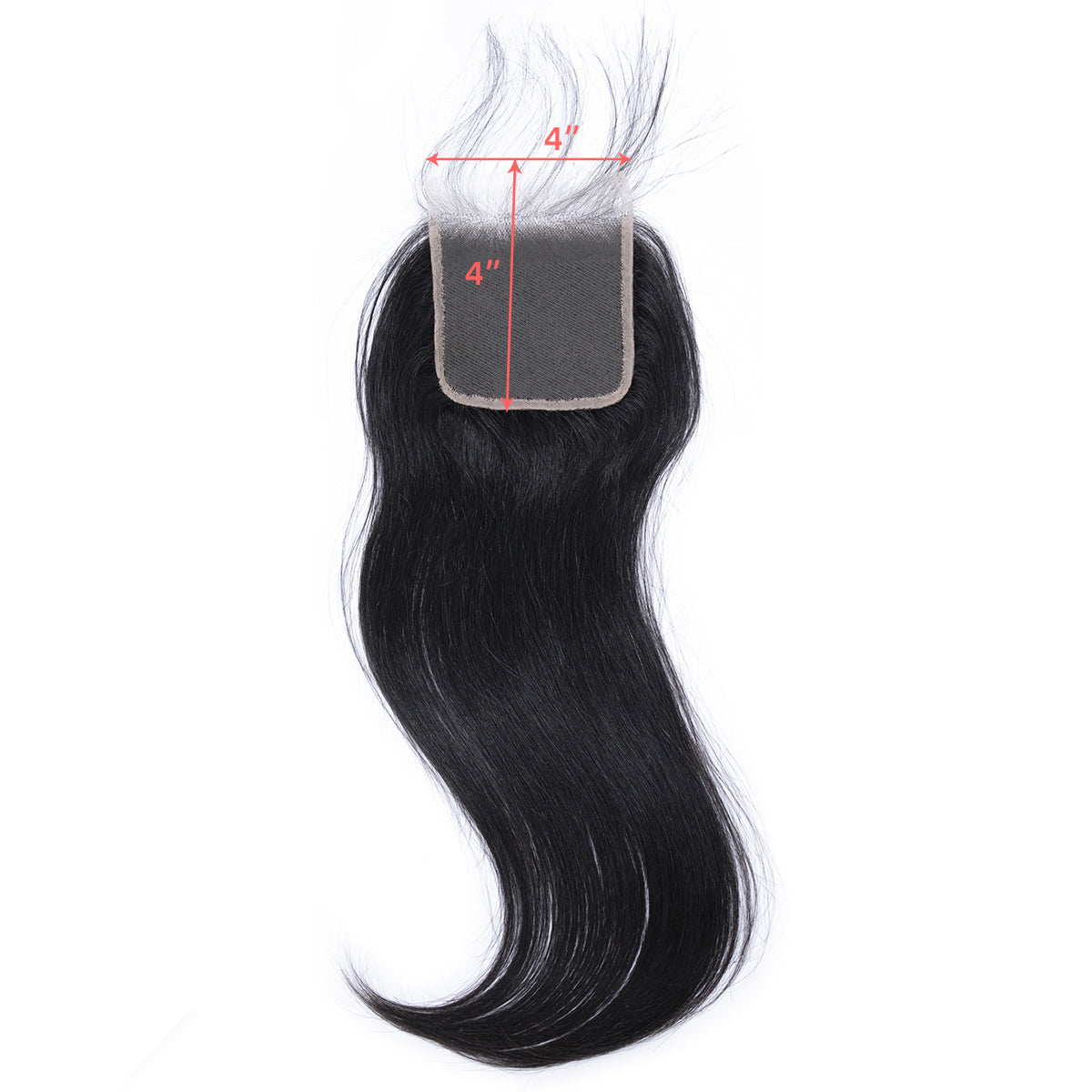 Ali Queen 4x4 HD Straight Human Virgin Hair Invisible Lace Closure