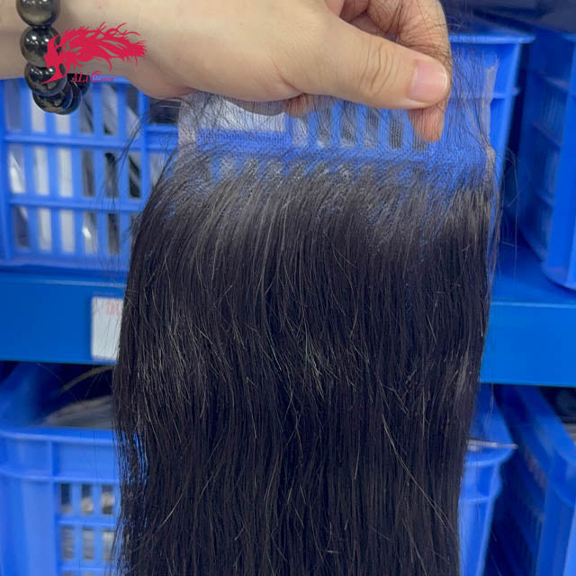 Ali Queen 5x5 HD Straight Virgin Hair  Lace Closure Free Part