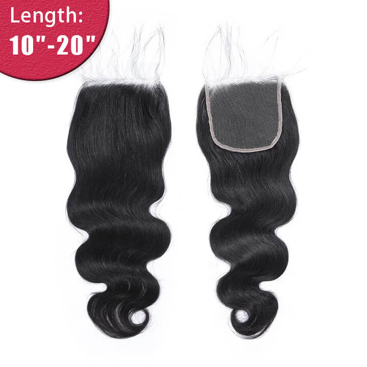 Ali Queen 5x5 HD Body Wave Premium Raw Hair Lace Closure Natural Black