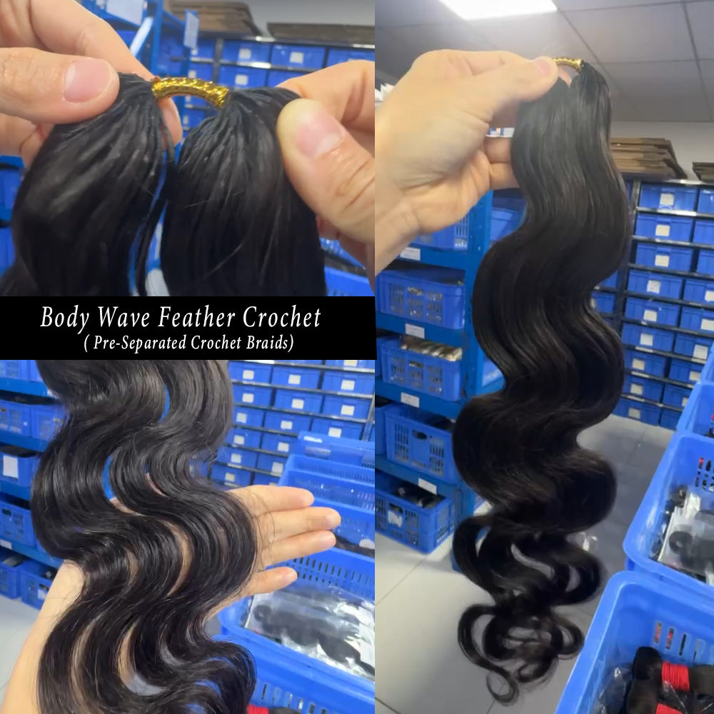 Ali Queen Body Wave Crochet Hair Extension for Protective Styles