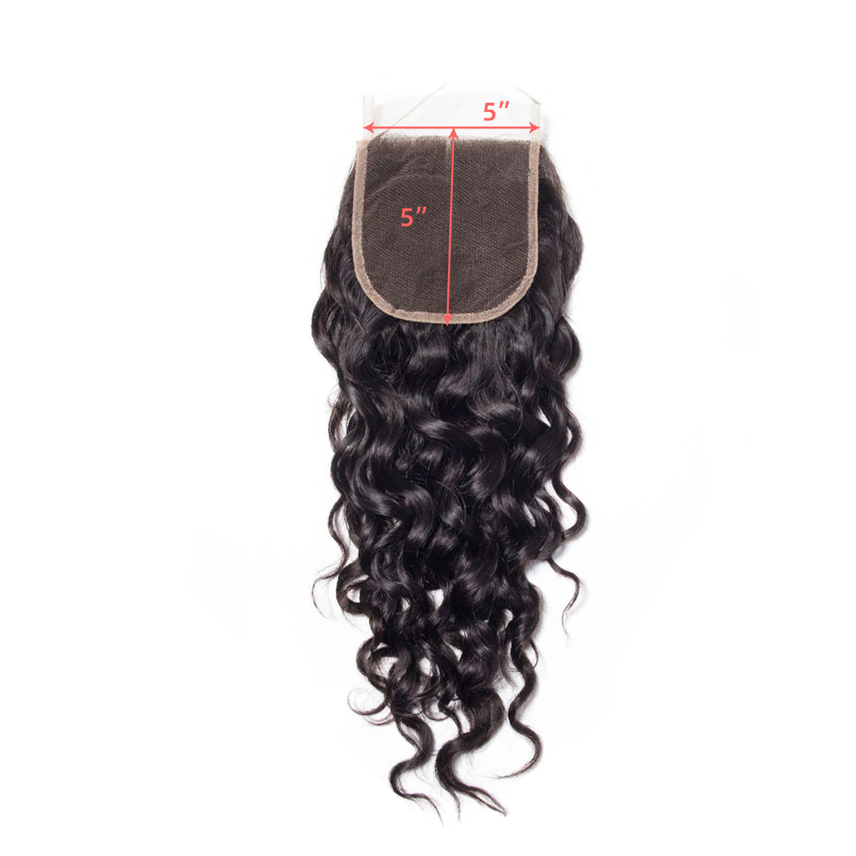 Ali Queen Water Wave Virgin Hair 5x5 HD Real Lace Closure
