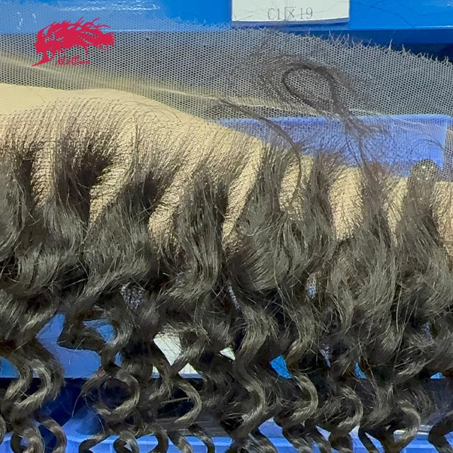 Ali Queen Raw Hair 13x4 Deep Wave Free Part HD Lace Frontal