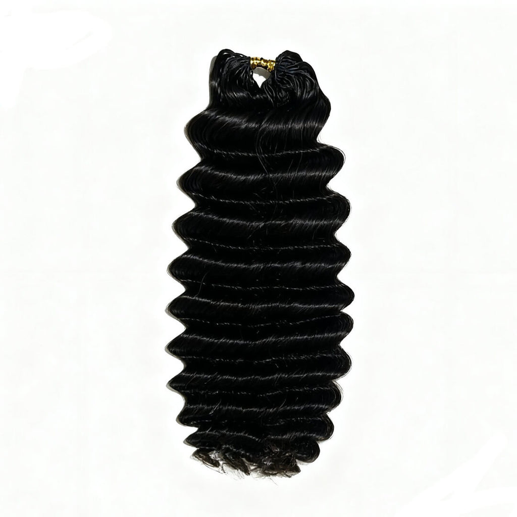 Ali Queen Deep Wave Crochet Human Hair for Boho Braids Extension