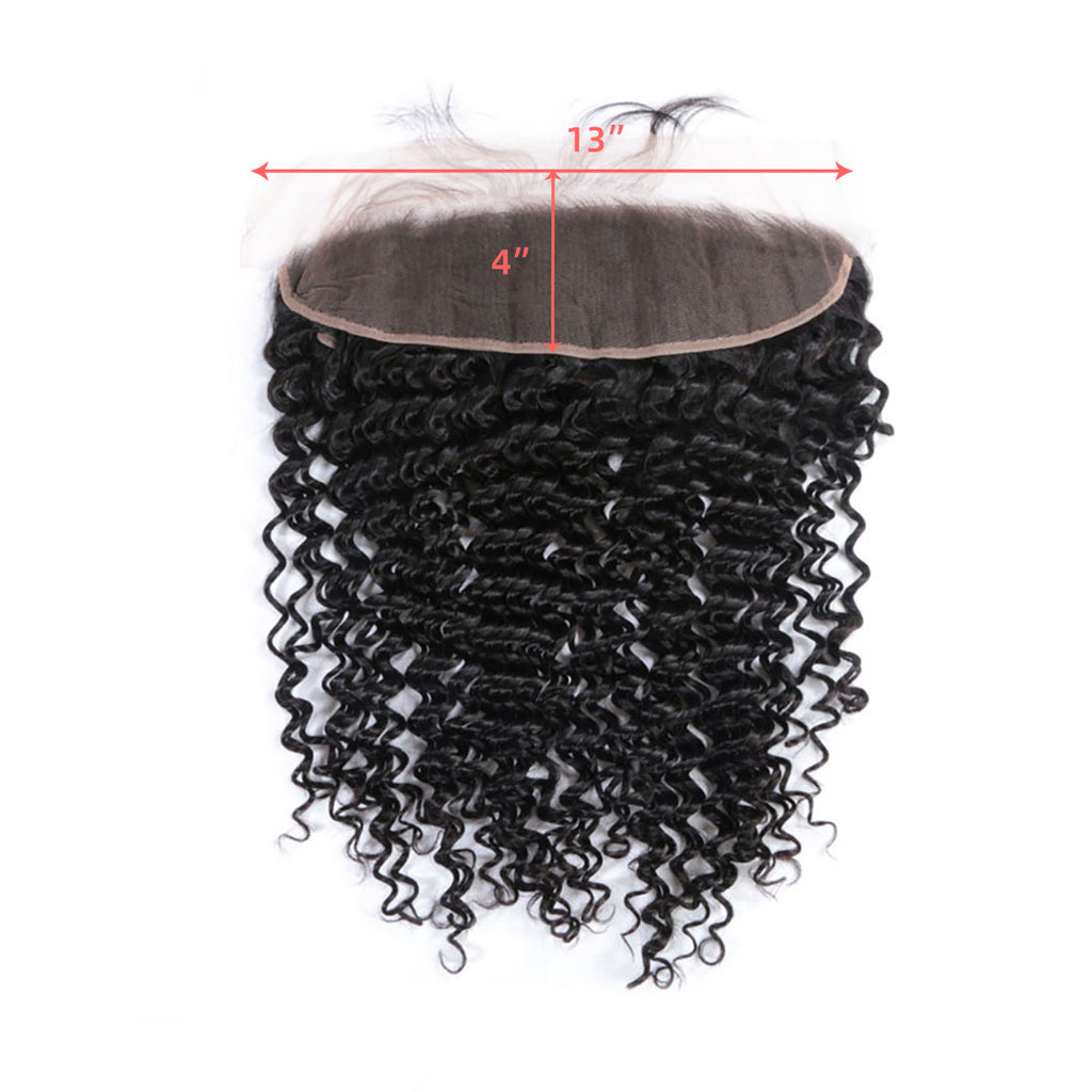 Ali Queen 13x4 Deep Wave Free Part HD Lace Frontal – 100% Virgin Hair
