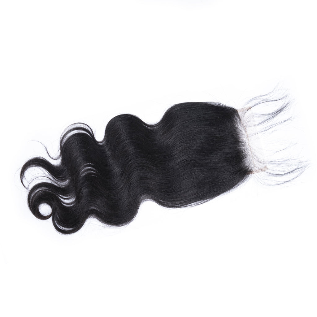 Ali Queen Free Part Body Wave Premium Raw Hair  6x6 HD Lace Closure