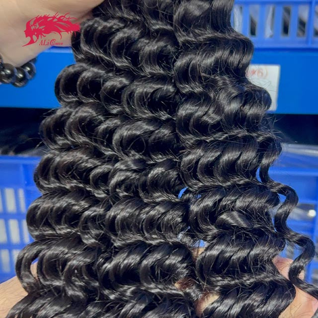 Ali Queen Deep Wave Premium Virgin Hair Full Ends Bundle