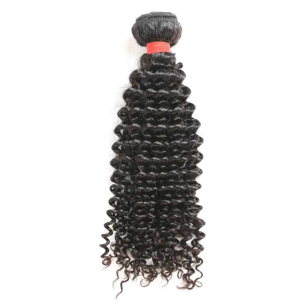 Ali Queen Kinky Curly Bouncy Raw Hair Bundle #1B Natural Black