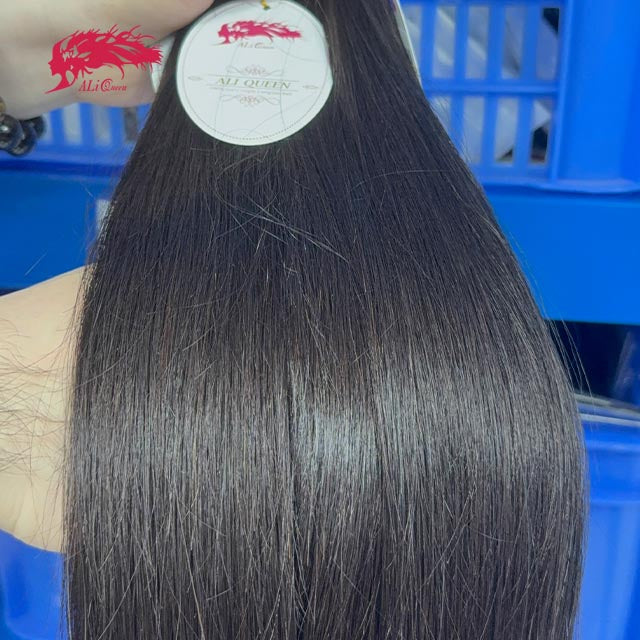 Ali Queen Straight Tangle-free Raw Hair Reuseable Bundle Deal