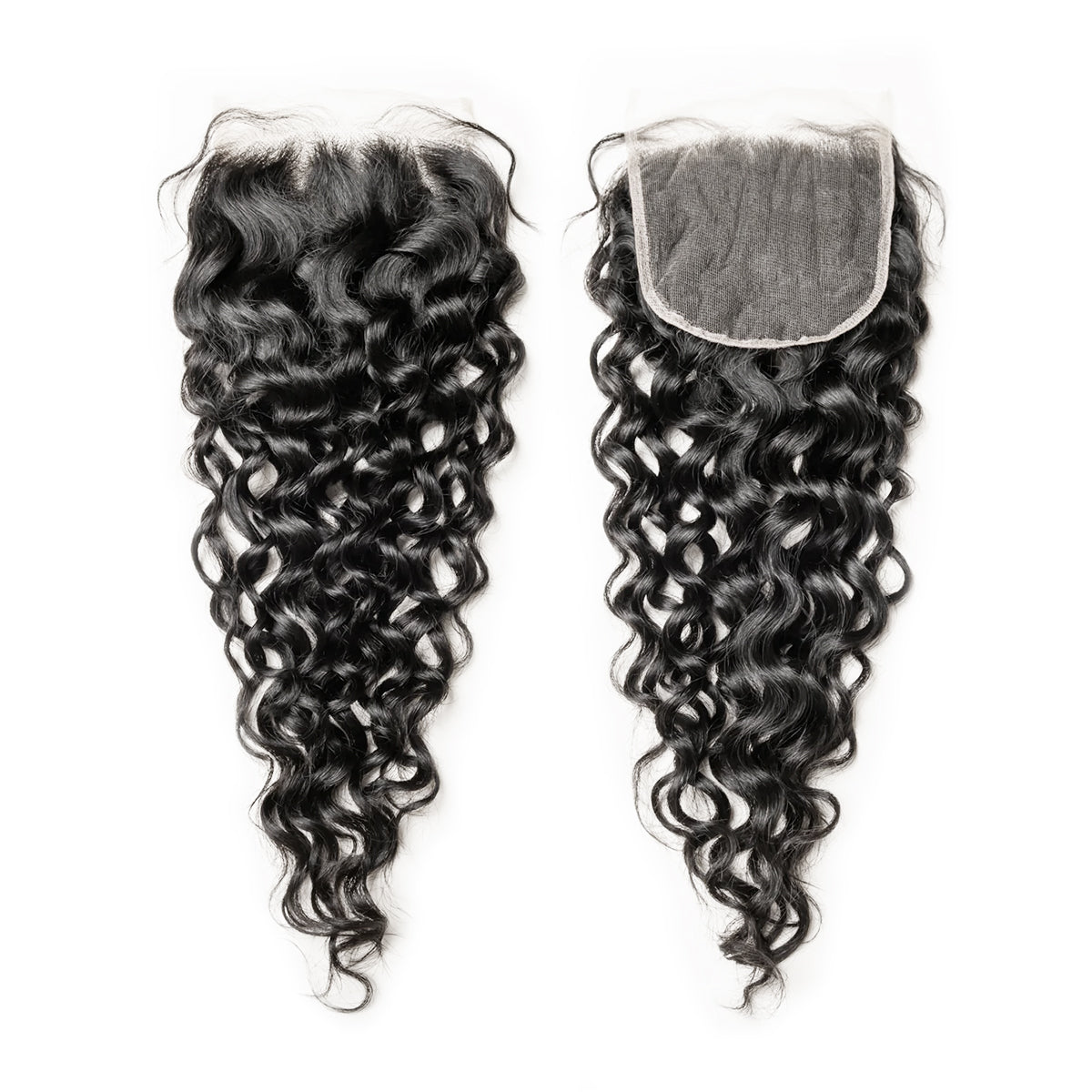 Ali Queen Water Wave Free Part Premium Raw Hair 4x4 HD Lace Closure