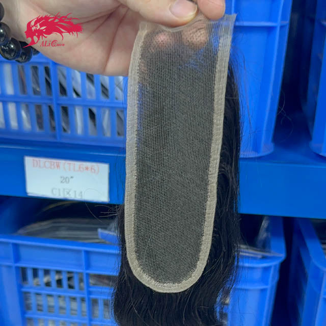 Ali Queen 2x6 HD Body Wave Virgin Hair Free Deep Part Lace Closure