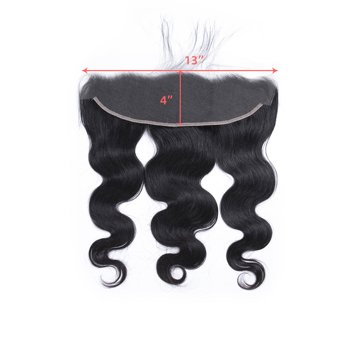 Ali Queen Body Wave Raw Hair Realistic 13x4 HD Lace Frontal Free Part