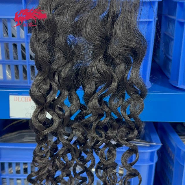 Ali Queen Free Part  Water Wave Premium Raw Hair 5x5 HD Closure