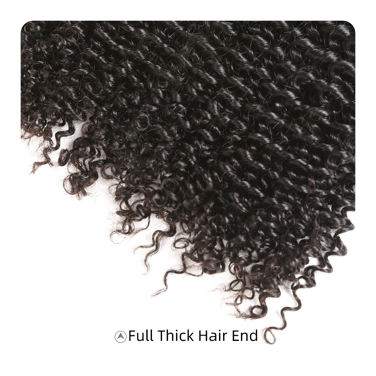 Ali Queen Kinky Curly Virgin Human Hair Bundle #1B Natural Black