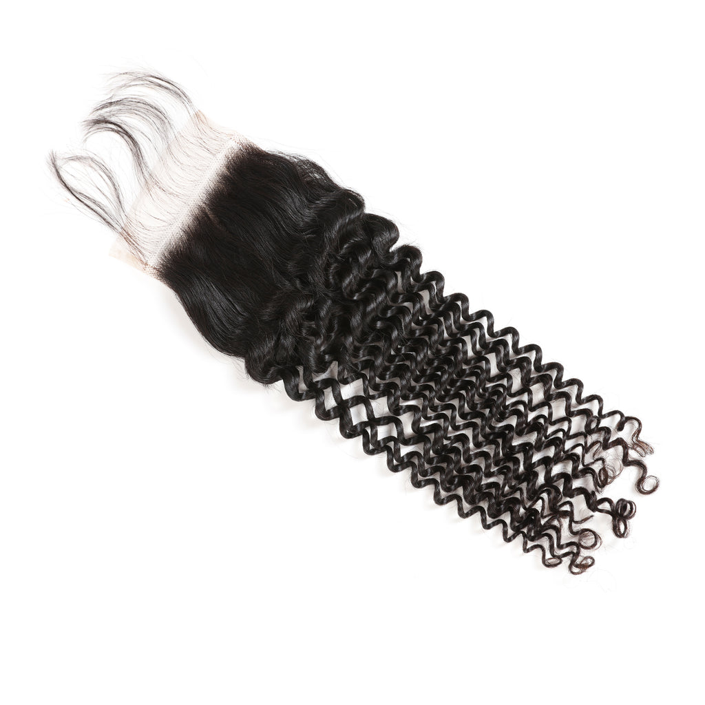 Ali Queen 100% Virgin Hair 5x5 HD Deep Wave Lace Closure