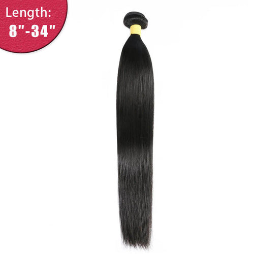 12A Virgin Straight Full End Natural Black Premium Human Hair Bundle