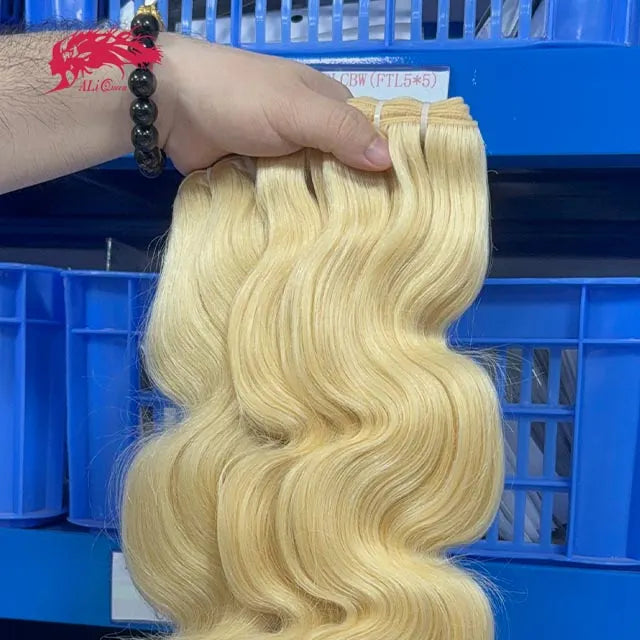 Ali Queen Body Wave Premium Raw Hair Bundles #613 Blonde Bundle