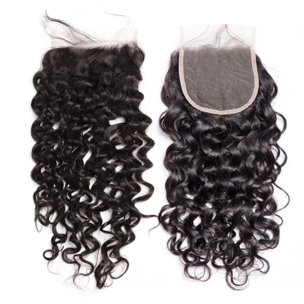 Ali Queen Water Wave Virgin Hair 6x6 HD Lace Closure Free Part