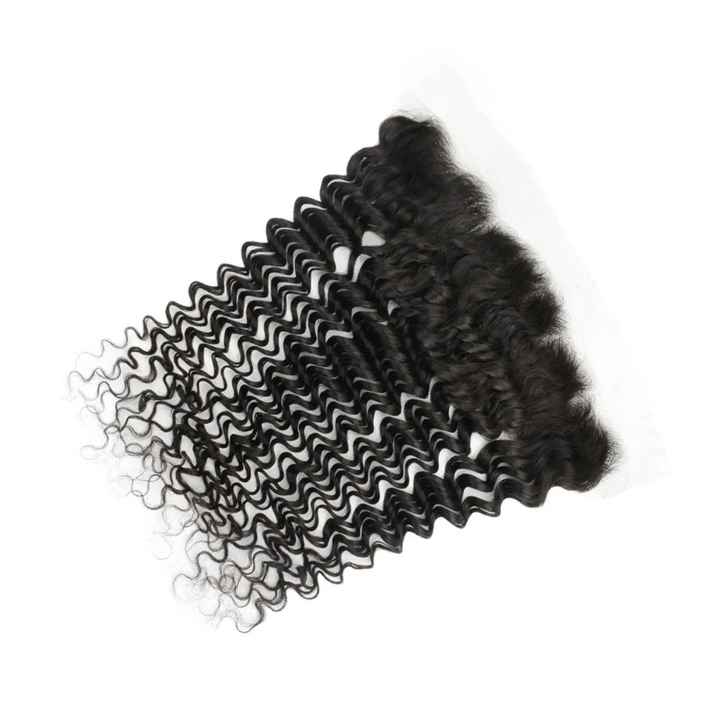 Ali Queen Raw Hair 13x4 Deep Wave Free Part HD Lace Frontal