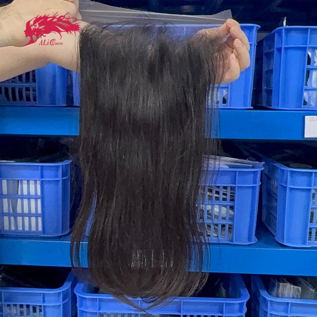 Ali Queen 6x9 Straight Free Part Premium Raw Hair HD Lace Closure