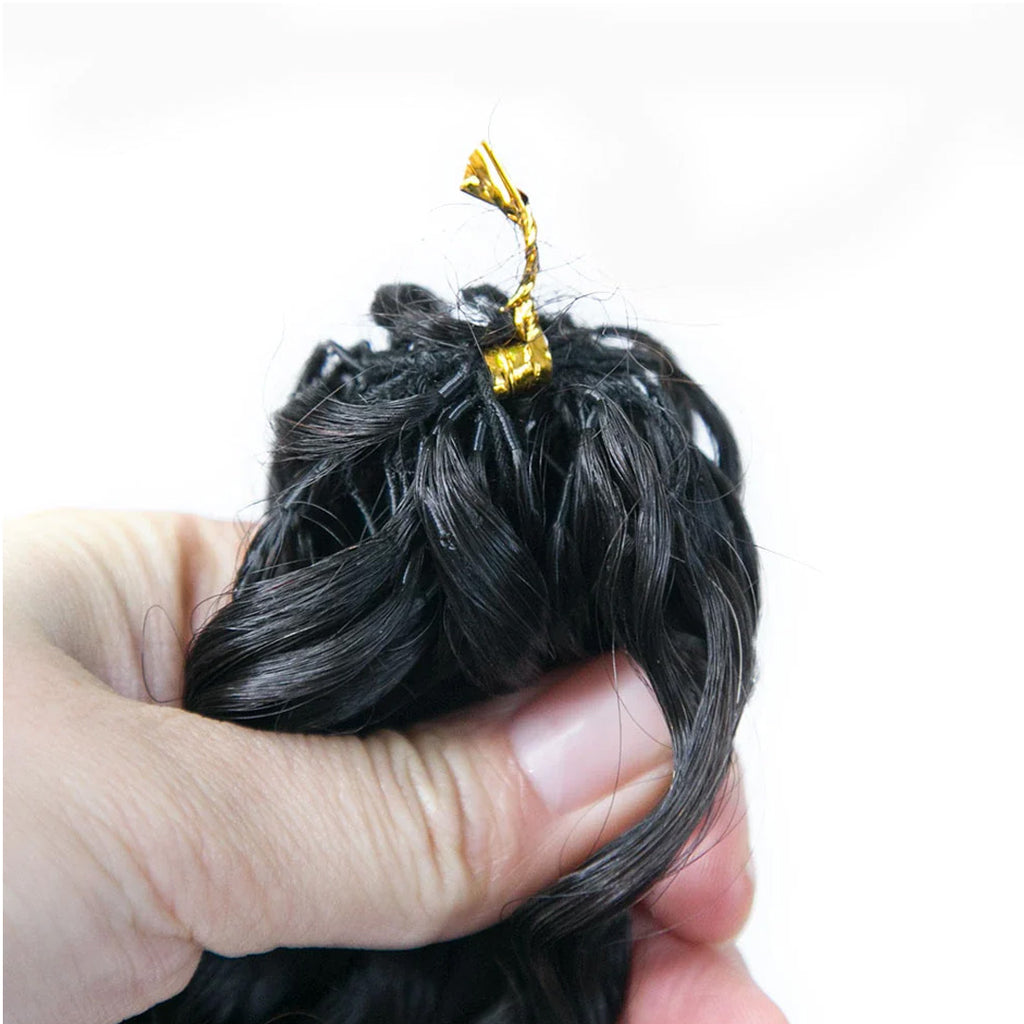 Ali Queen 12A Water Wave Feathering Crochet Human Hair Extension