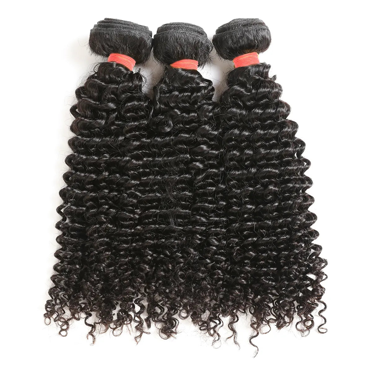 Ali Queen Kinky Curly Bouncy Raw Hair Bundle #1B Natural Black