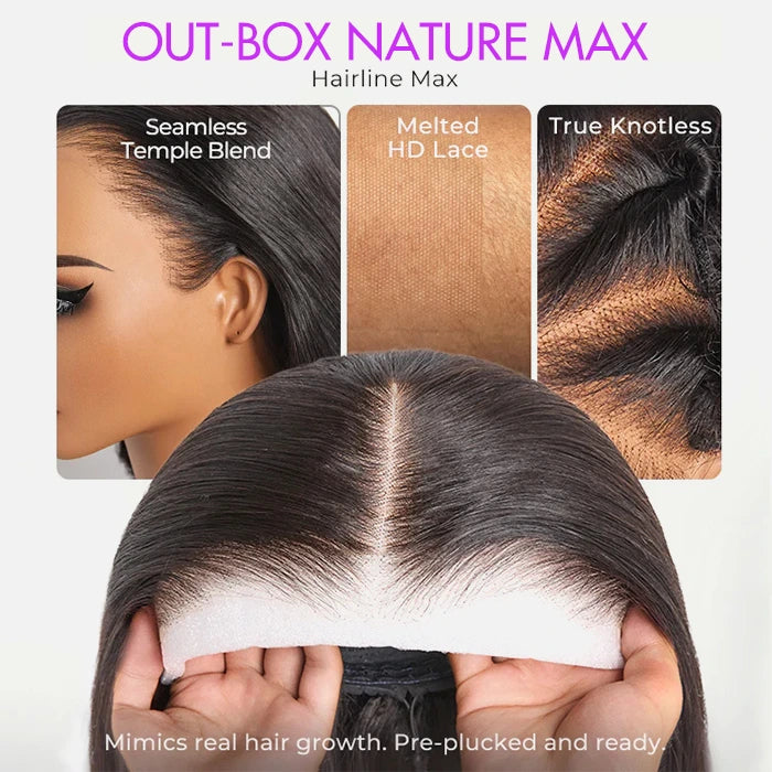 Ali Queen Straight Hair Beginner Friendly Glueless Pre-cut 13x4/13x6 Lace Front Wear and Go Wig 180%