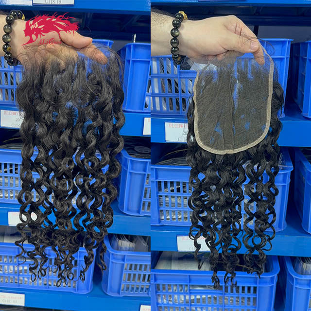 Ali Queen Water Wave Virgin Hair 6x6 HD Lace Closure Free Part