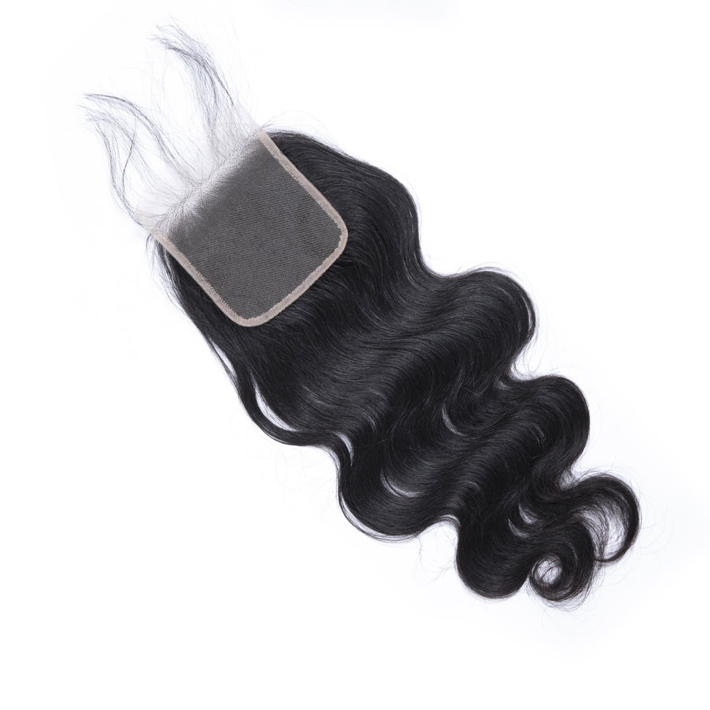 Ali Queen 4x4 HD Body Wave Virgin Hair Lace Closure 12-20 Inch