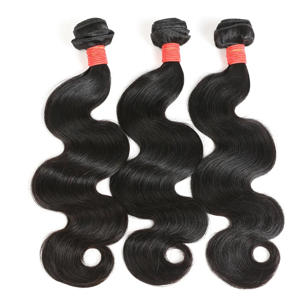 Ali Queen Heat-safe Body Wave Regular Raw Hair Bundle 1B Color