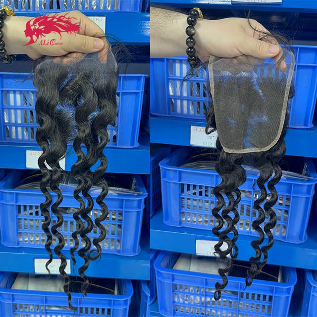 Ali Queen 5x5 HD Natural Wave 12A Virgin Hair  Lace Closure