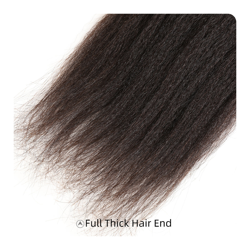 Ali Queen Yaki Straight Durable Regular Raw Hair #1B Bundle