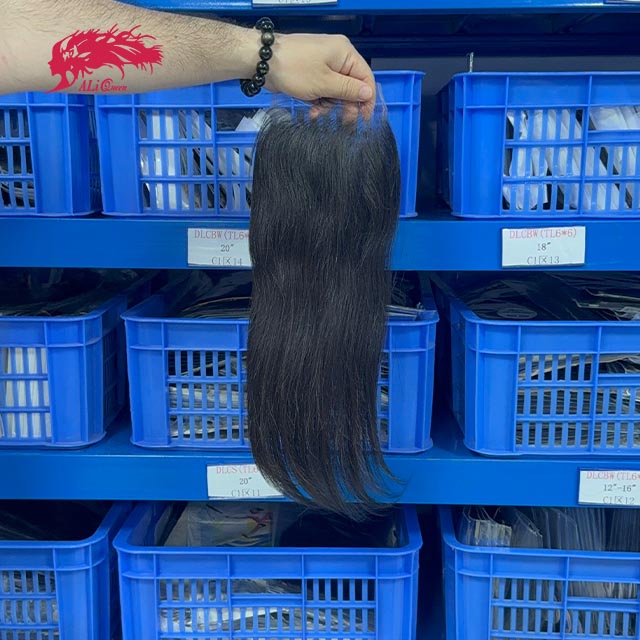 Ali Queen 5x5 HD Straight Free Part Raw Human Hair Lace Closure