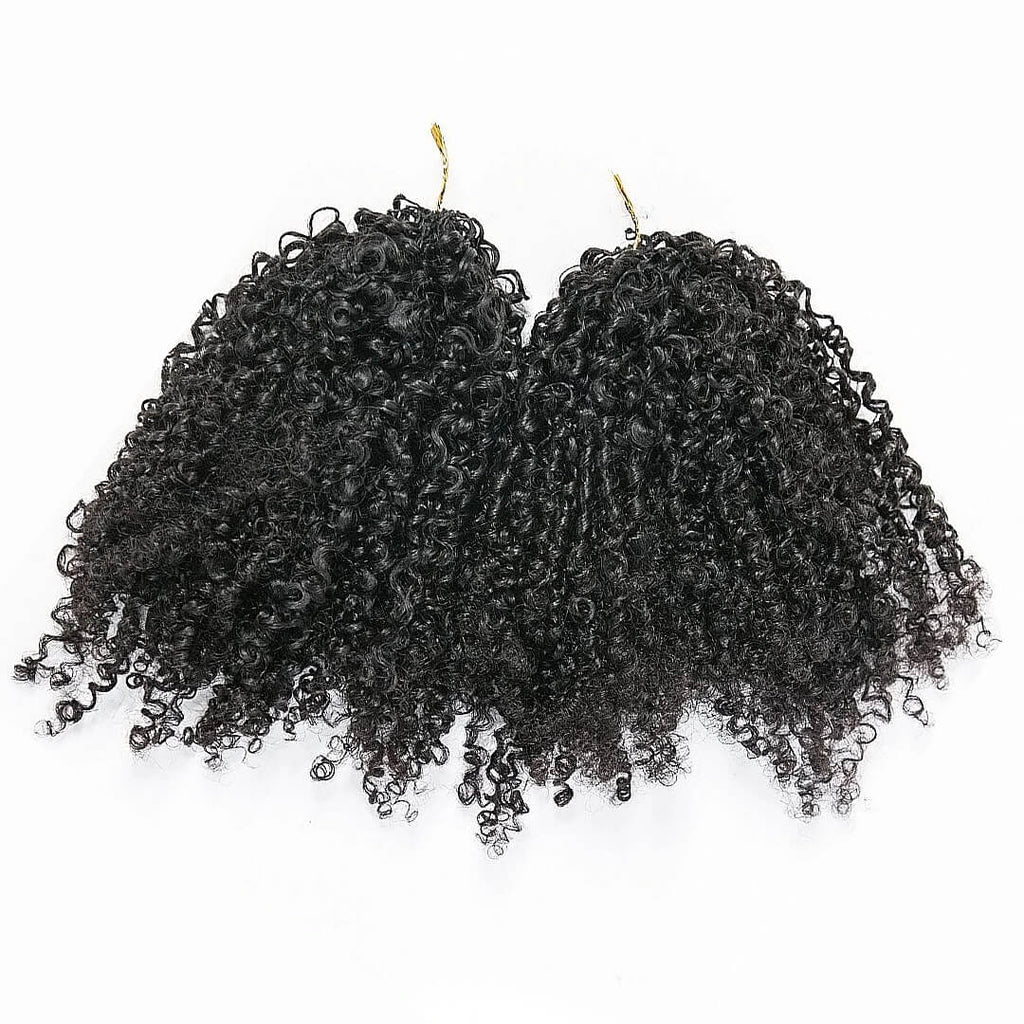 Ali Queen Crochet Hair Kinky Curly Feather Human Hair Extension
