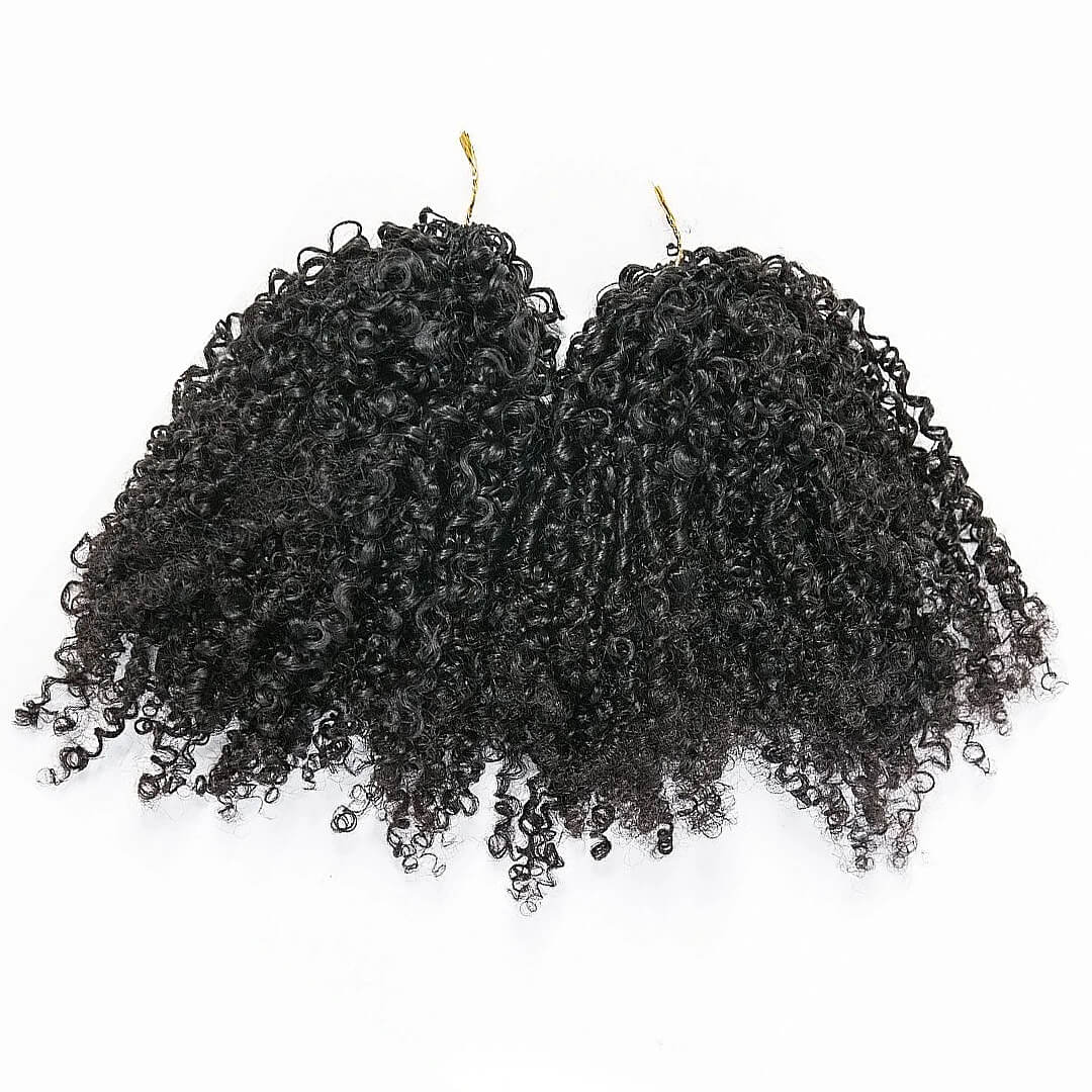 Ali Queen Crochet Hair Kinky Curly Feather Human Hair Extension