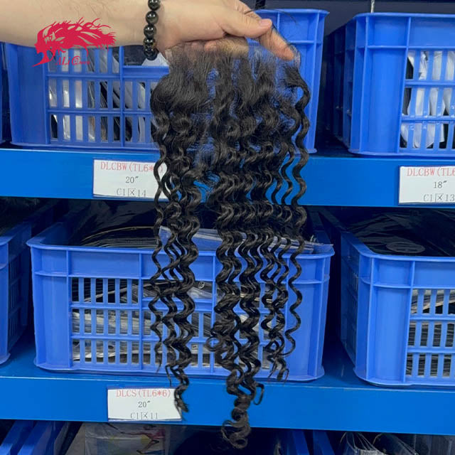 Ali Queen 6x6 Deep Wave Virgin Hair Breathable HD Lace Closure