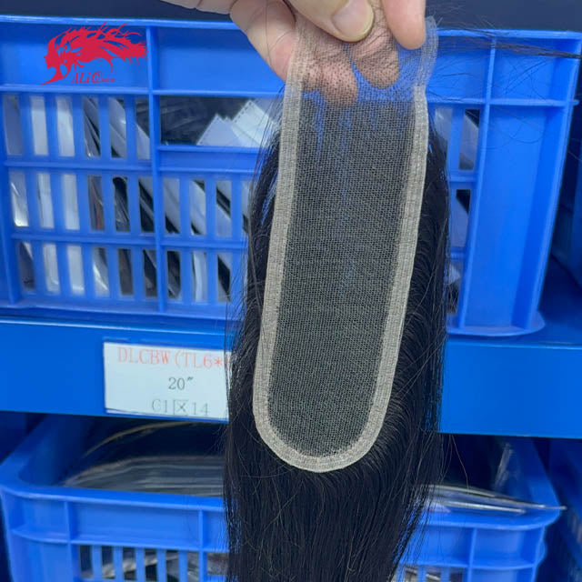 Ali Queen Virgin Straight Hair 2x6 HD Lace Closure Free Part