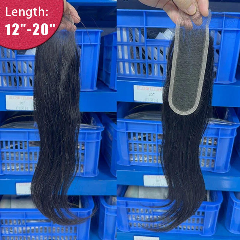 Ali Queen Virgin Straight Hair 2x6 HD Lace Closure Free Part
