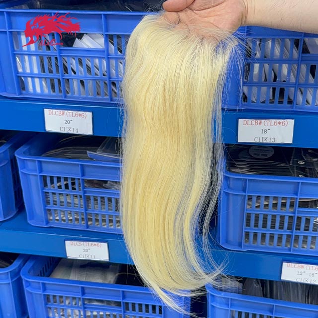 Ali Queen 5x5 HD Straight #613 Blonde Raw Hair Lace Closure