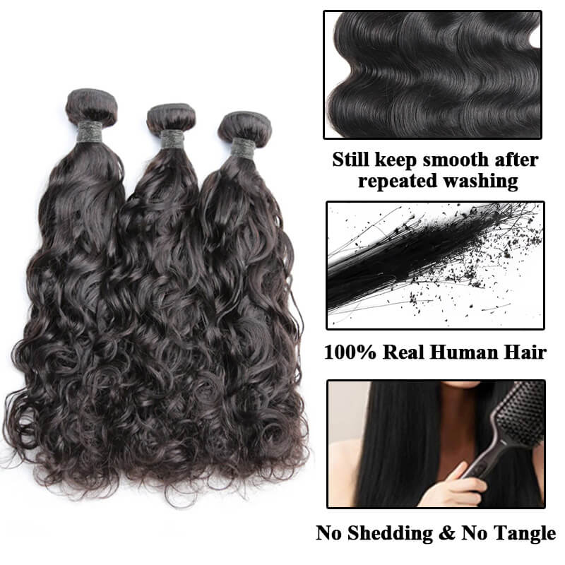 Ali Queen Water Wave Regular 100% Unprocessed Virgin Hair
