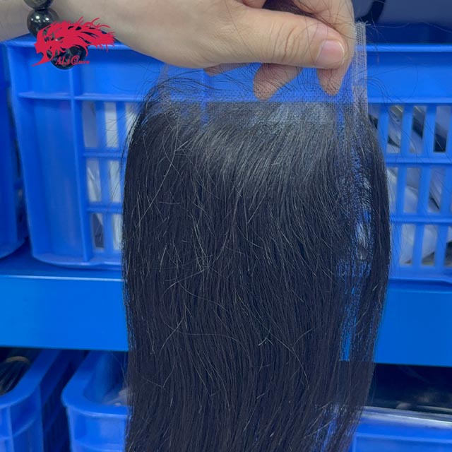 Ali Queen 4x4 HD Straight Free Part Premium Raw Hair Invisible Closure