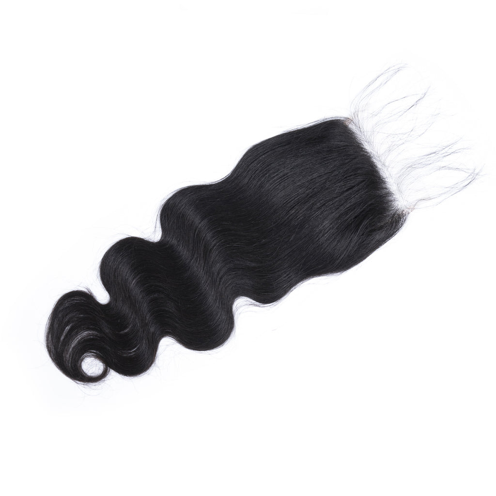 Ali Queen 5x5 HD Body Wave Premium Raw Hair Lace Closure Natural Black